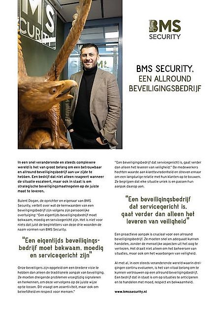 Bulent Dogan in BusineZ Magazine - Beveiligingsbedrijf BMS Security